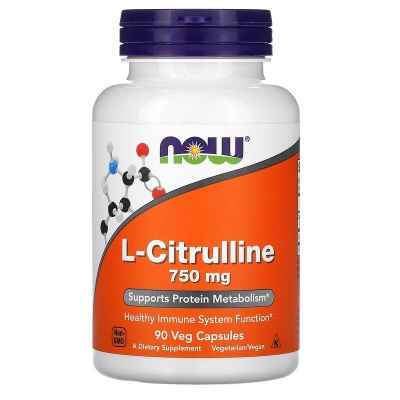 Аминокислота NOW L-Citruline 750 мг 90 капсул