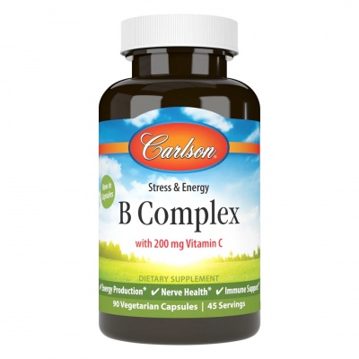 Витамины Carlson Labs B Complex 200 мг 90 капсул